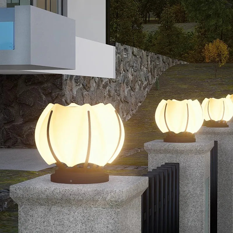 Zonne-buitenlamp in roestvrijstaal – Soléclat