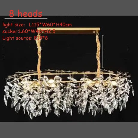 Lustre en Cristal Moderne pour Salon et Hôtels – Zeliora