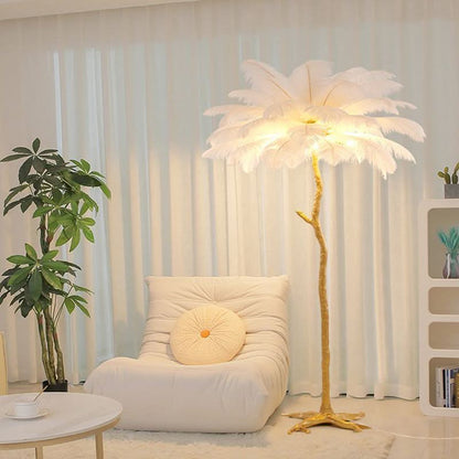 Staande Lamp Veren Glamoureuze Sfeer Ambachtelijke Elegantie – Plumo