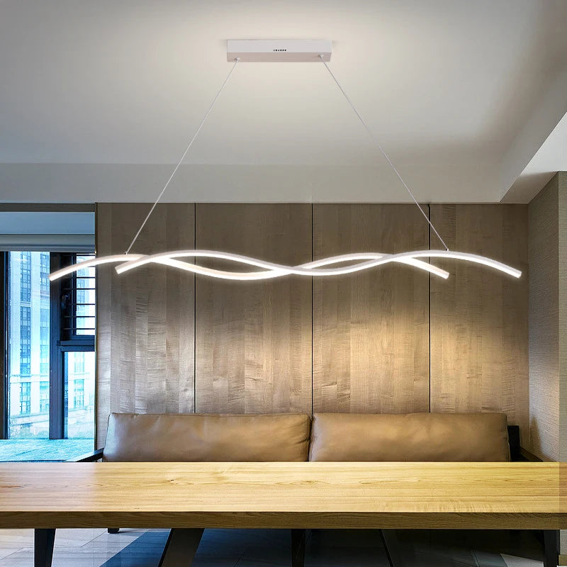 Suspension LED moderne en métal minimaliste – salon