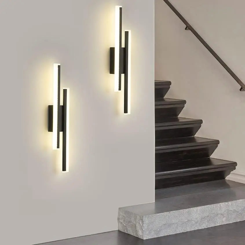 Applique murale led noir
