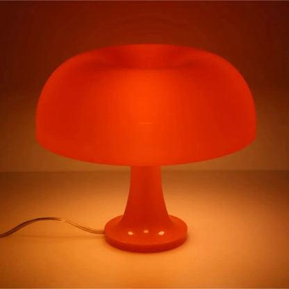 Mushroom-shaped design table lamp Fungo in white or orange ABS - view 7
