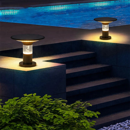 Waterdichte zonne-buitenlantaarn in aluminium – Solastice