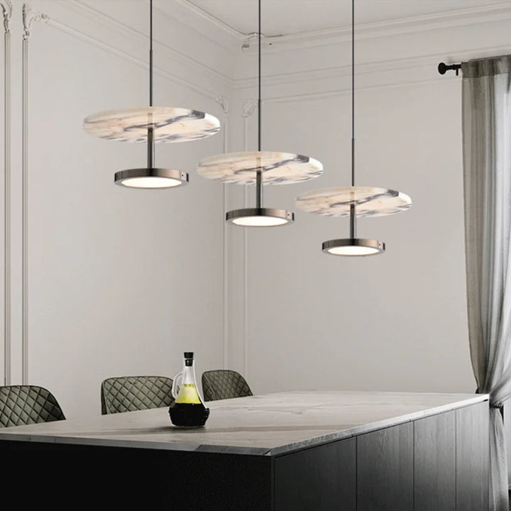 Suspension en pierre naturelle noire pour chambre – Noctura