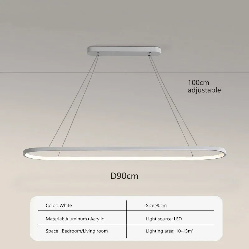 Ondéa Oval LED Pendant Light contemporary design uniform lighting - view 12