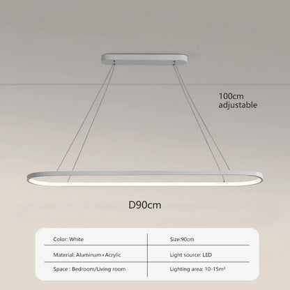 Ondéa Oval LED Pendant Light contemporary design uniform lighting - view 12