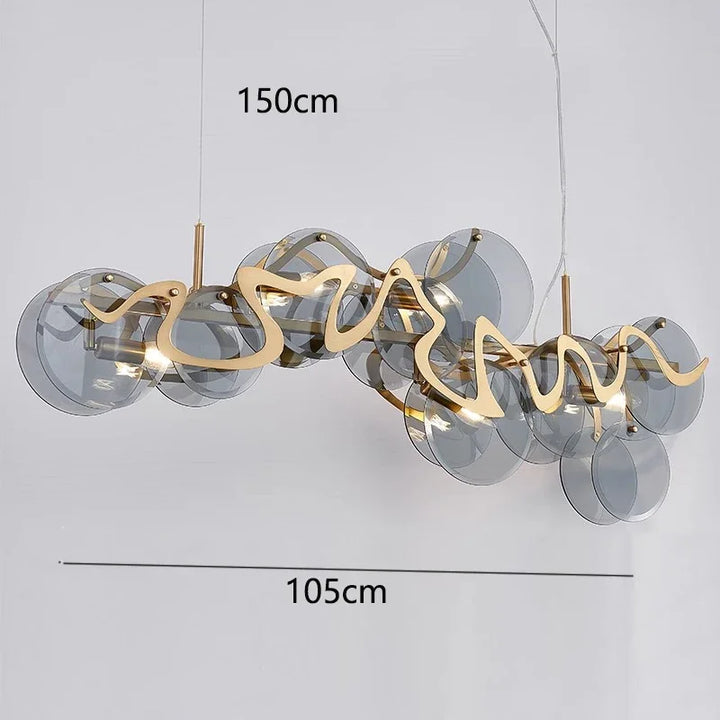 Suspension moderne en alliage pour salon et chambre – Miraluxa