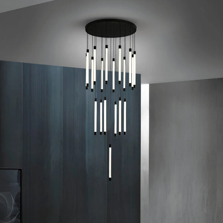 Lustre Escalier en Cuivre pour Villas et Hôtels – Célestine