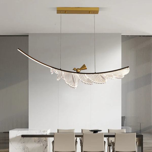 Suspension LED en cuivre pour salon et salle à manger – Candeluxa