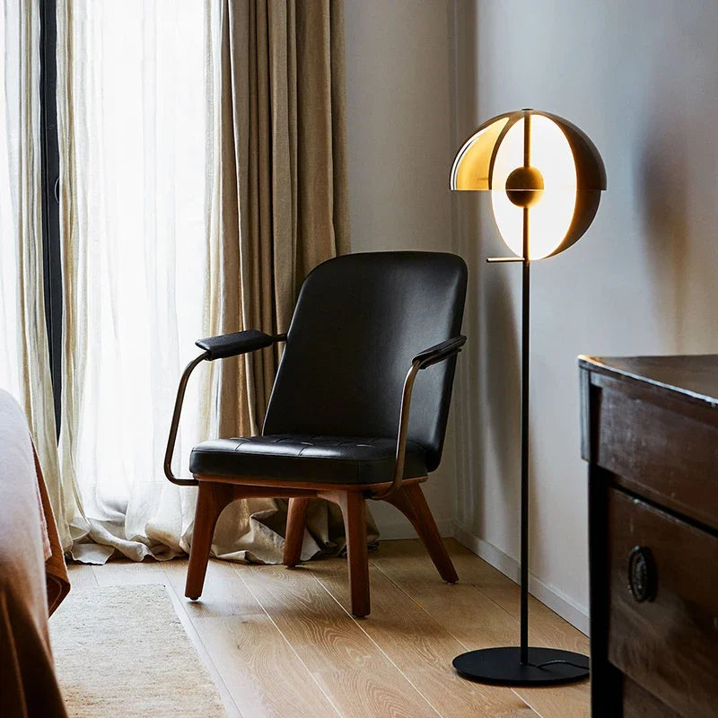 Glas-in-lood Metaal Staande Lamp Postmodern Design – Lutopis
