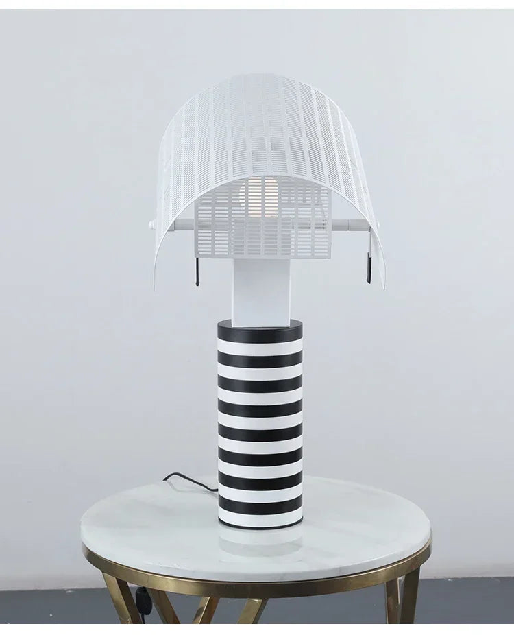 Suspension Moderne en Métal Noir et Blanc pour Salon – Zébrano