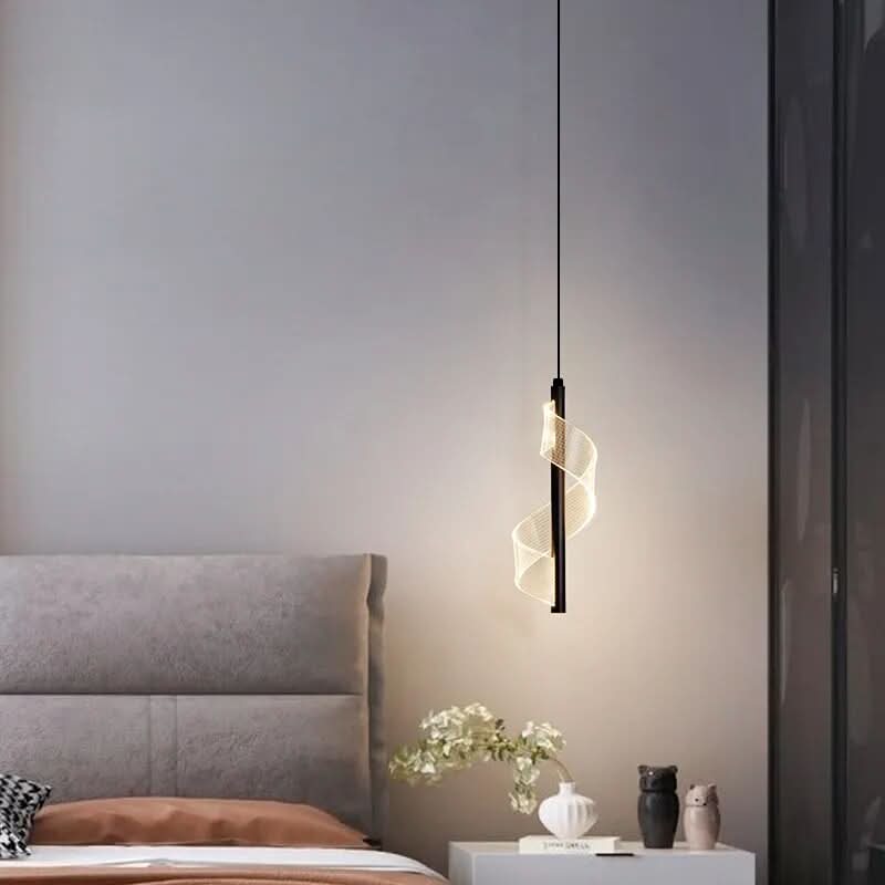 Moderne Minimalistische Hanglamp met PVC-kap – Éclipse Noire