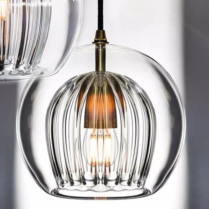 Geschilderde Glazen Hanglamp LED Verlichting Natuurlijk Design – Ruche Cristalline