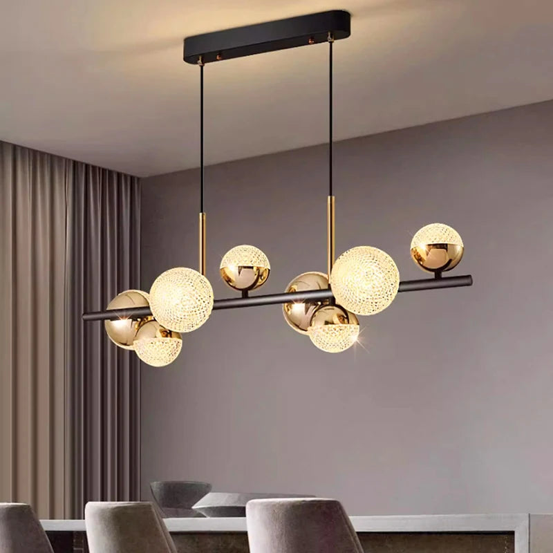 Suspension moderne en acrylique pour salle à manger – Ornelia