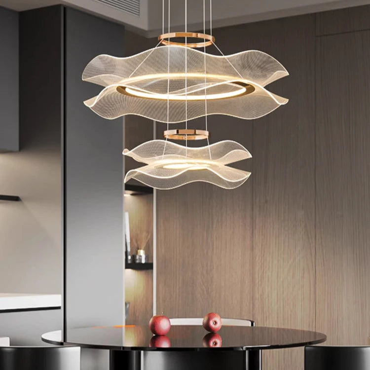 Moderne LED-hanglamp van acryl voor woonkamer – Célinova
