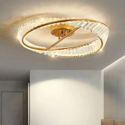 Plafondlicht met Kristallen en Elegante Afwerking – Lussuoso
