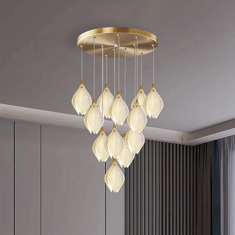 Suspension en verre moderne pour salon – Solistar