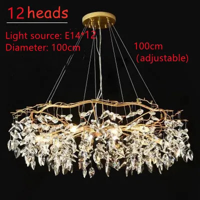 Lustre en Cristal Moderne pour Salon et Hôtels – Zeliora