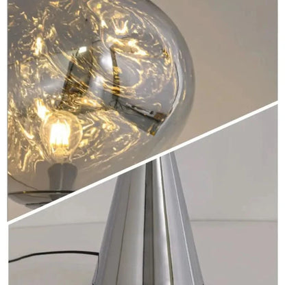 Decoratieve Staande Lamp Lavastenen Bol Modern Ontwerp – Lava