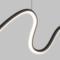 Suspension LED noire moderne pour intérieurs – Caelux