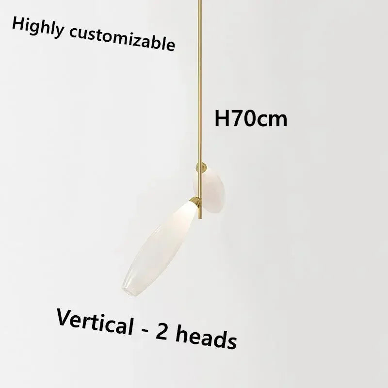 LED-hanglamp in glas met noordse design voor eetkamer – Estelara