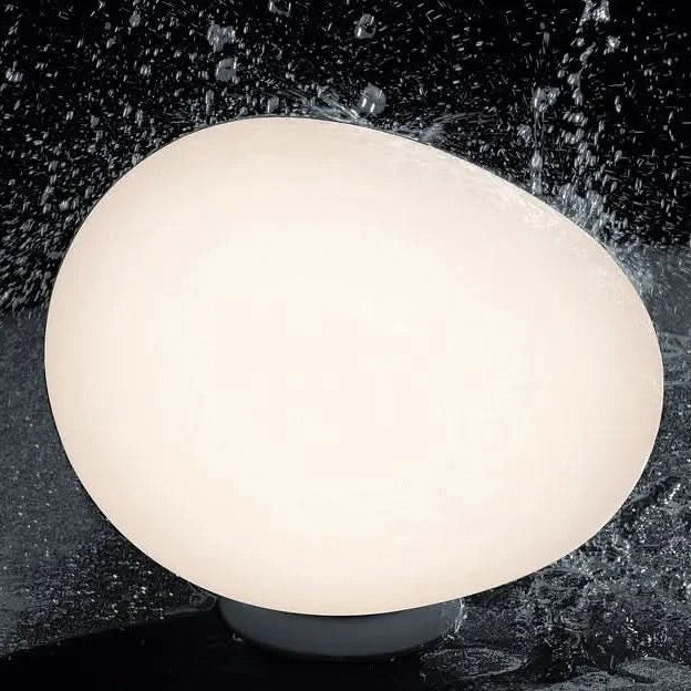 Zachte Lamp Keramische Voet Opale Glas Elegante Veelzijdigheid – Pietra