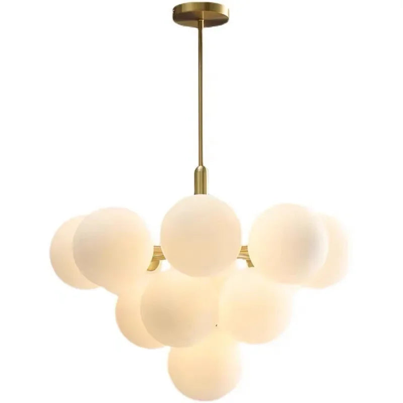 Moderne glazen kroonluchter voor woonkamer – Arionelle