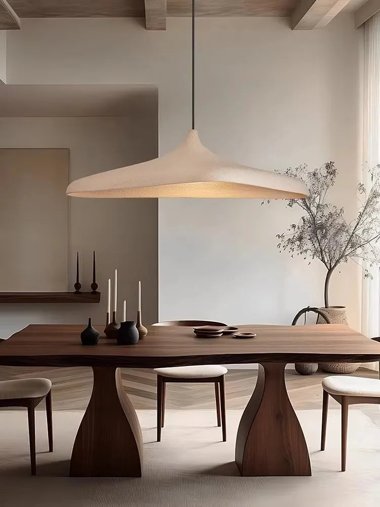 Wabi-Sabi stijl hanglamp in microbeton voor restaurants – Zelinea