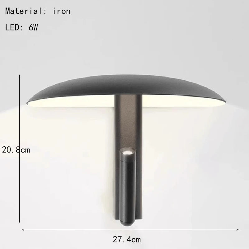 Roteerbare wandlamp in zwart metaal – Zolanire