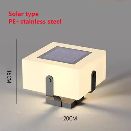 Lampe solaire de jardin en acier inoxydable – Solastice