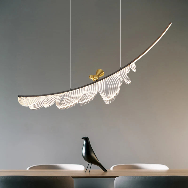 Suspension LED en cuivre pour salon et salle à manger – Candeluxa