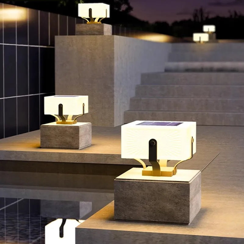 Zonnelamp van roestvrij staal voor tuin – Solastice