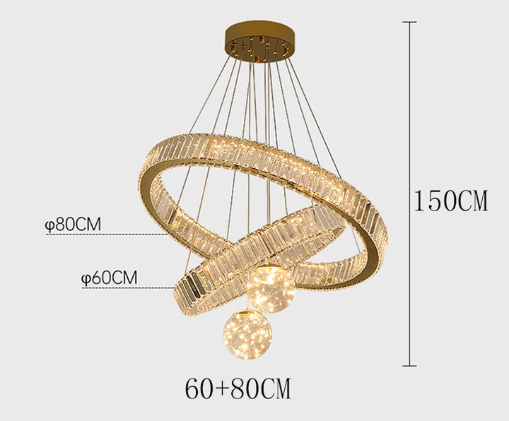 Lustre Cristal Moderne pour Salon et Salle à Manger – Cristarion