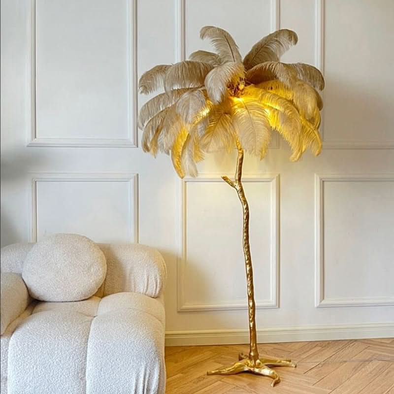 Staande Lamp Veren Glamoureuze Sfeer Ambachtelijke Elegantie – Plumo