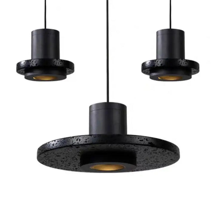 Suspension minimaliste noire pour chambre – Noctarion