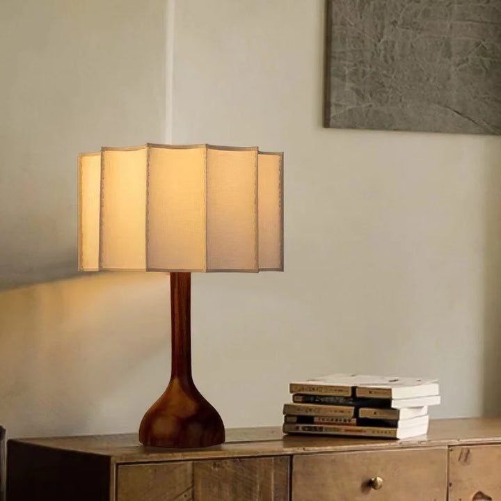 Lampe sur pied en bois style Wabi-Sabi pour salon – Armonique