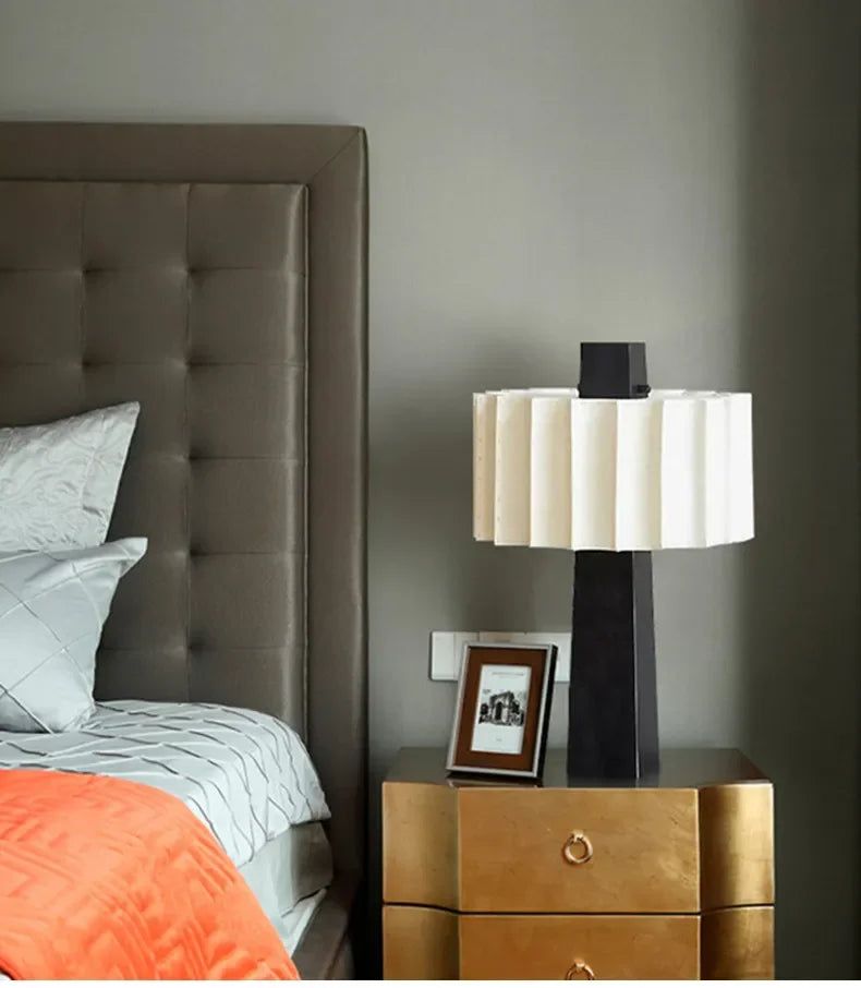 Lampe de Table Scandinave Minimaliste Noire pour Salon – Norélys