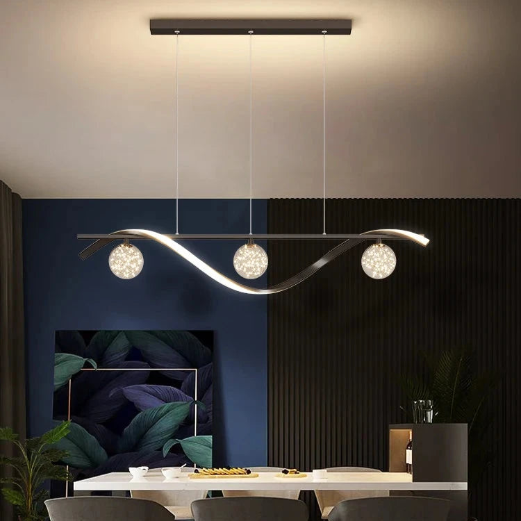 Minimalistische Hanglamp van Helder Glas en Modern IJzer – Vivalux