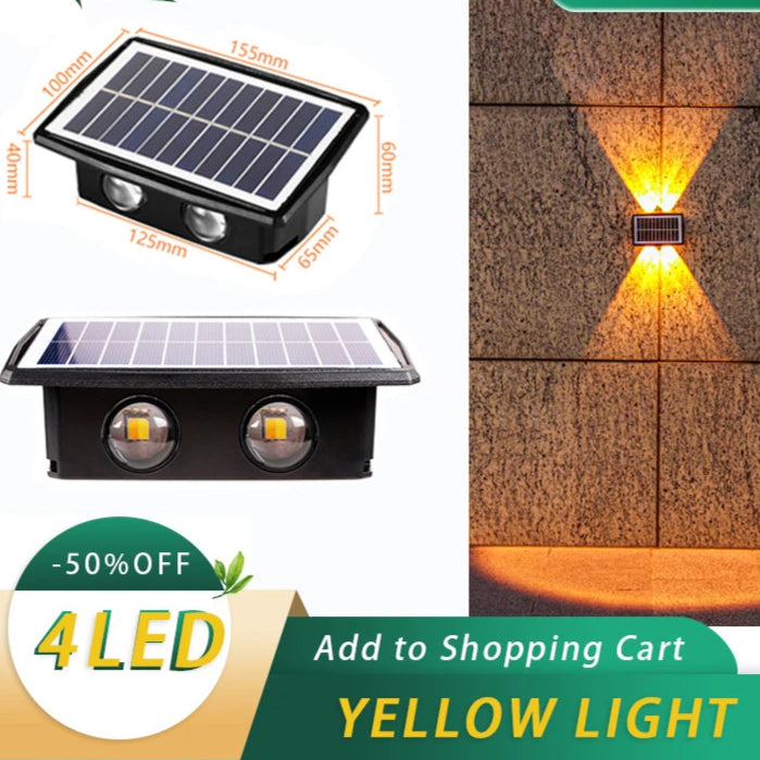 Modern zonne-LED wandlamp voor tuin – Solastre