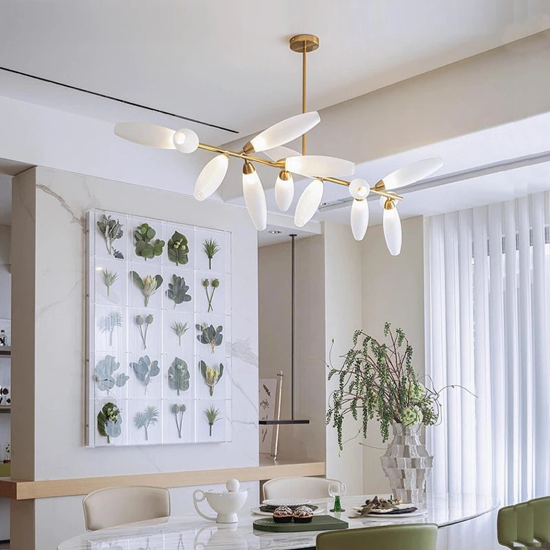 LED-hanglamp in glas met noordse design voor eetkamer – Estelara