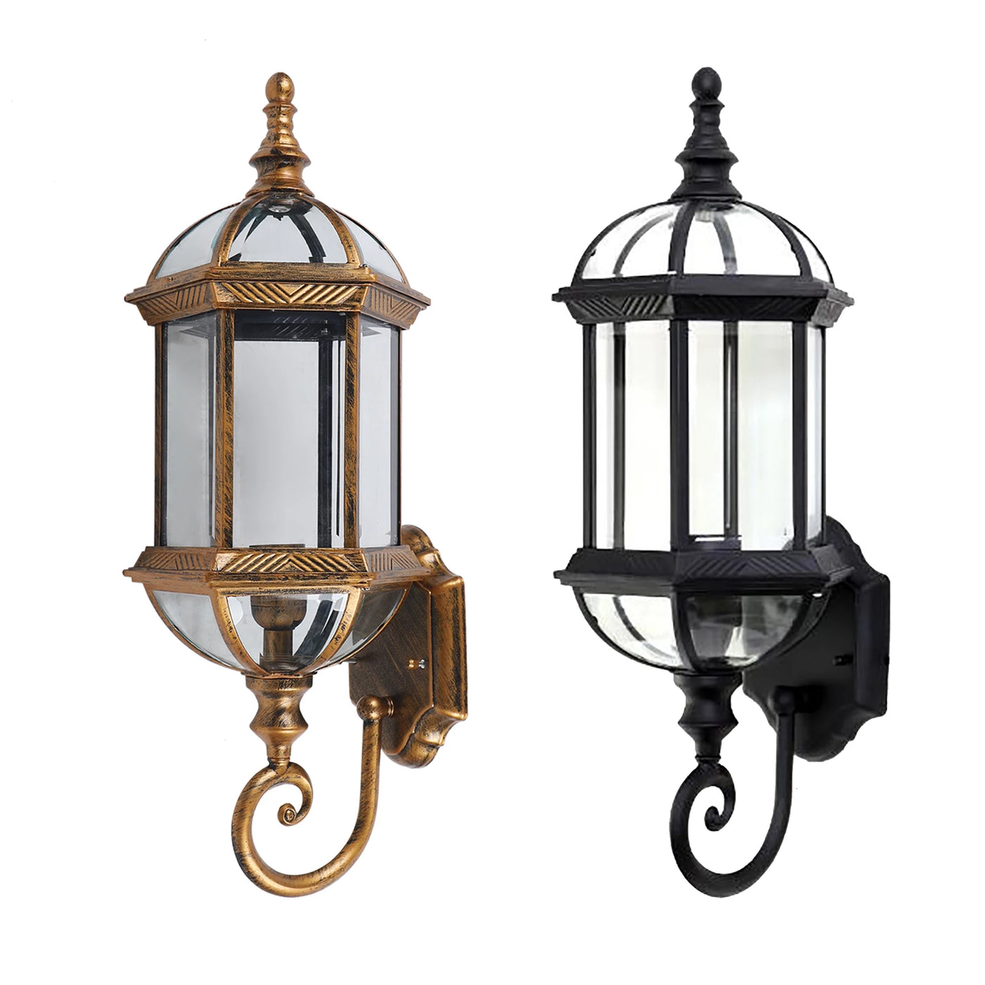 Applique murale vintage en fer noir pour extérieur – Zénithra