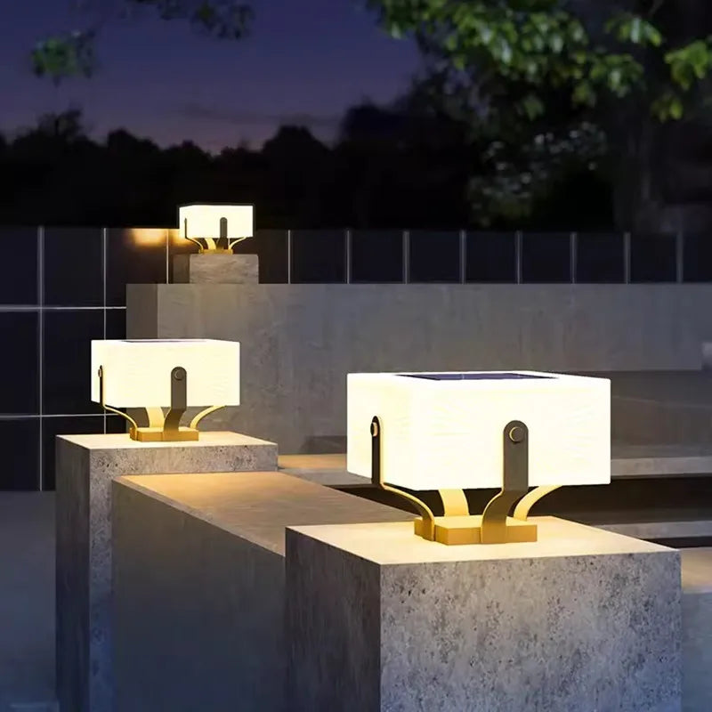 Zonnelamp van roestvrij staal voor tuin – Solastice