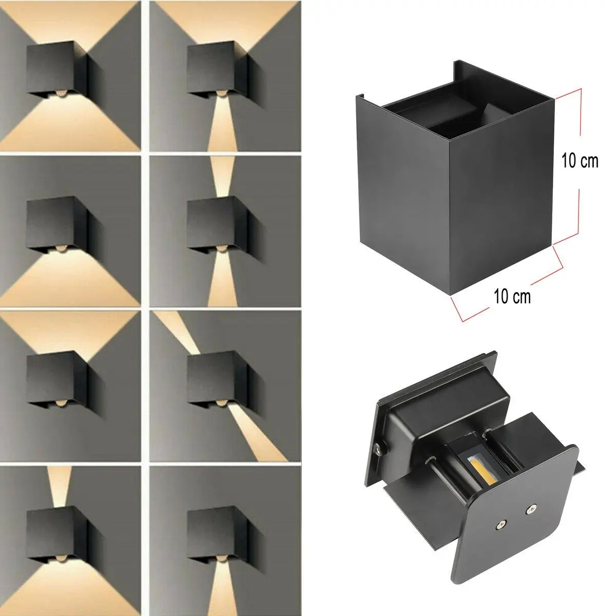 Moderne LED Wandlamp in Aluminium – Krysalys