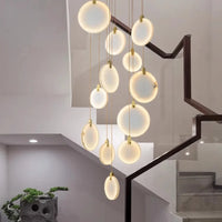 Suspension LED moderne en acrylique pour salon – Thaliona