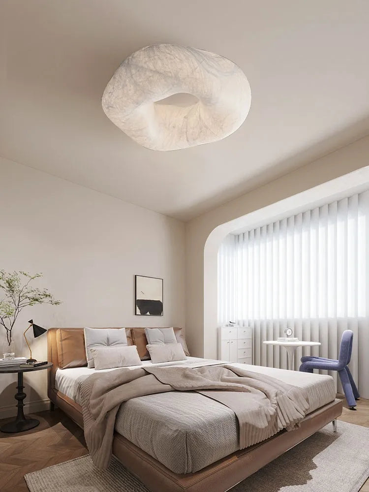 Plafonnier en soie fait main pour chambre et bureau – Zénitha