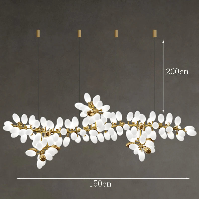 Suspension LED moderne pour salon – Zénithra