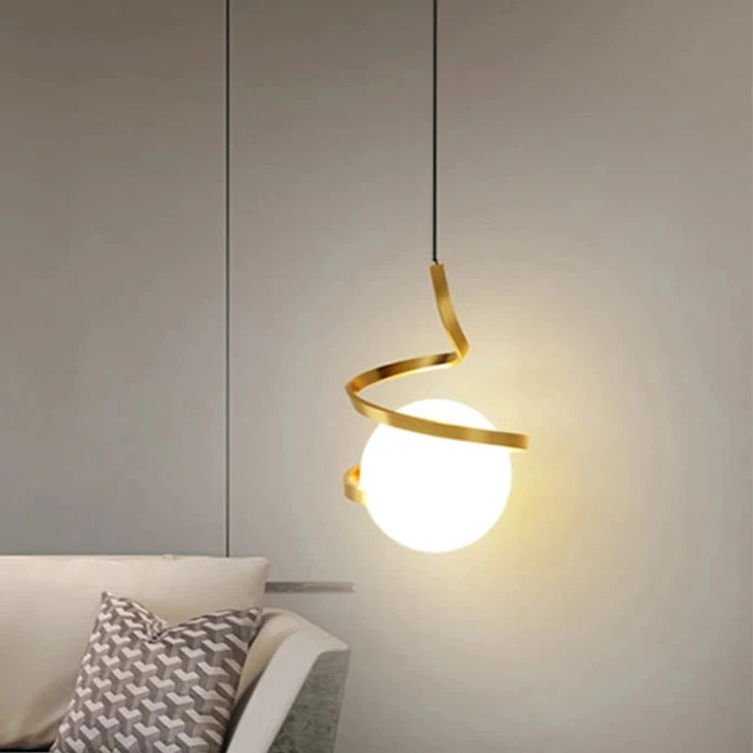 Suspension Élégante Ambiance Déco Verre et Fer Design – Orbia