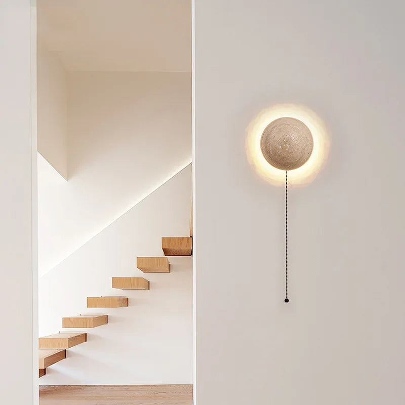 Stenen wandlamp voor woonkamer en slaapkamer – Serenitea