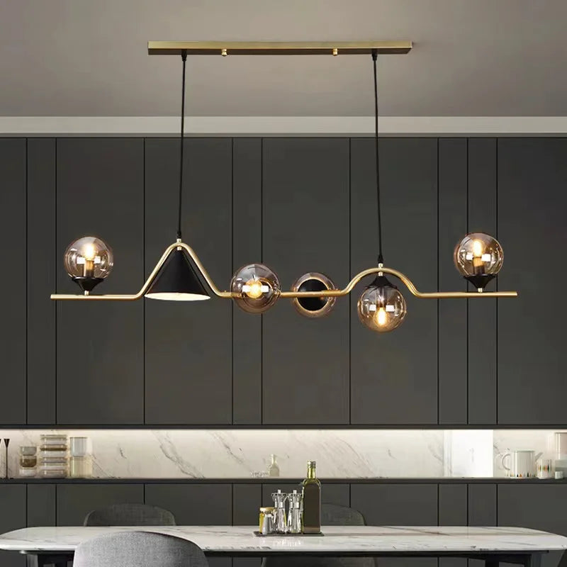 Plafondlamp Glas Metaal LED Modern – Stalio