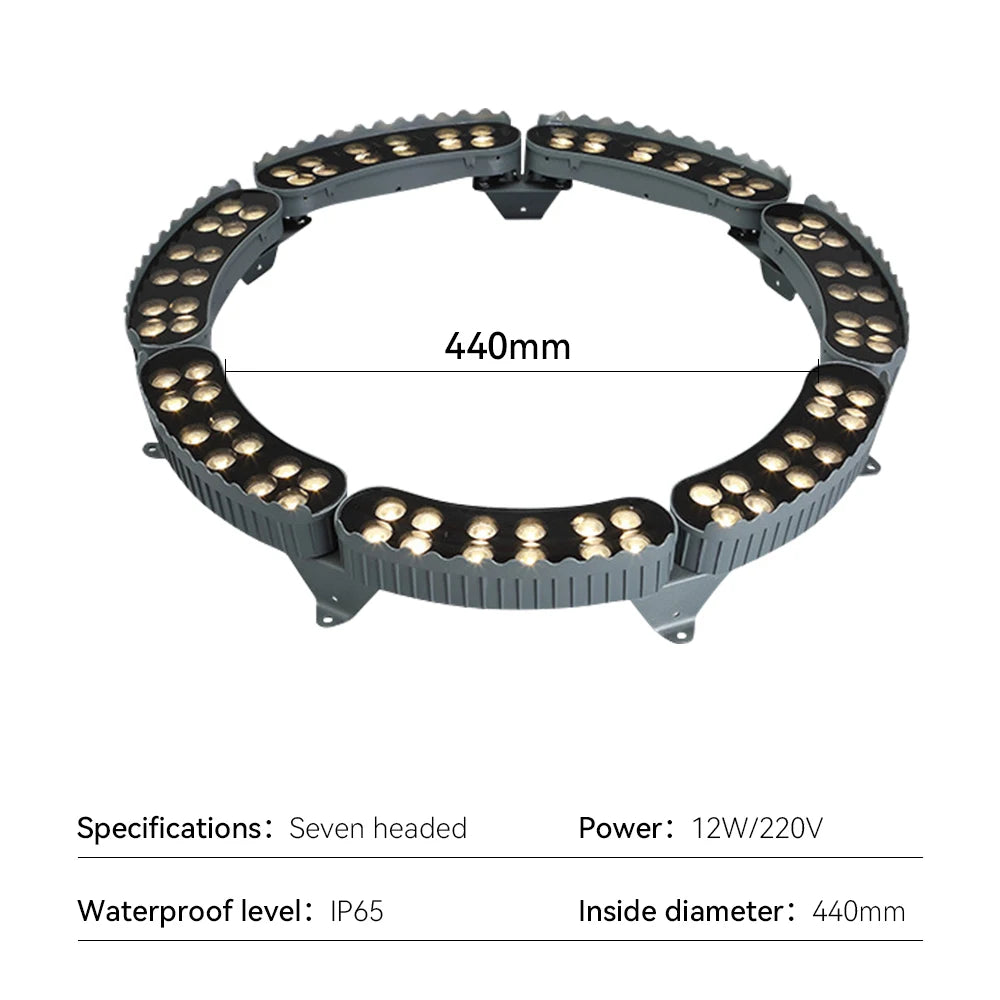 Projecteur extérieur en aluminium RGB pour arbres – Arbolux